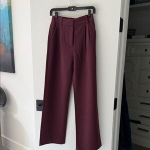 Abercrombie & Fitch Deep Burgundy Trousers